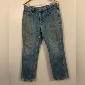 Carhartt Men's Slim Straight Blue Jeans 34 x 30